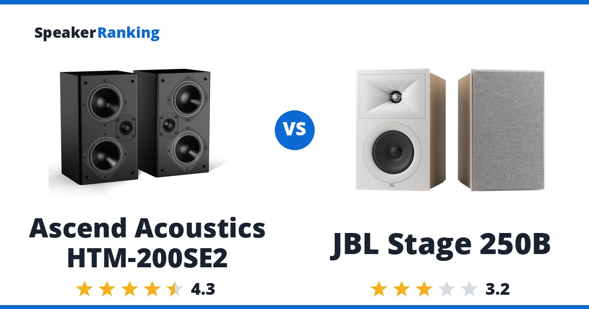 Ascend Acoustics HTM-200SE2 vs JBL Stage 250B