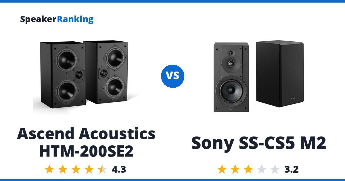 Ascend Acoustics HTM-200SE2 vs Sony SS-CS5 M2