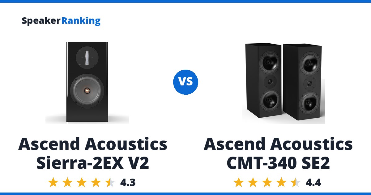 Ascend Acoustics Sierra-2EX V2 vs Ascend Acoustics CMT-340 SE2