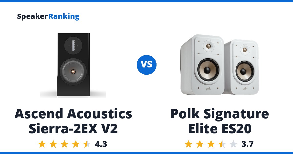 Ascend Acoustics Sierra-2EX V2 vs Polk Signature Elite ES20
