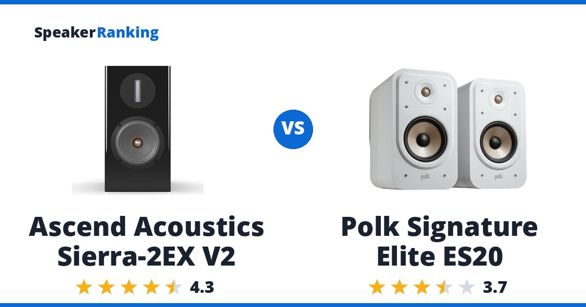 Ascend Acoustics Sierra-2EX V2 vs Polk Signature Elite ES20