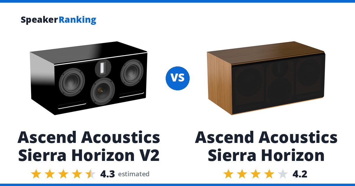 Ascend Acoustics Sierra Horizon V2 vs Ascend Acoustics Sierra Horizon