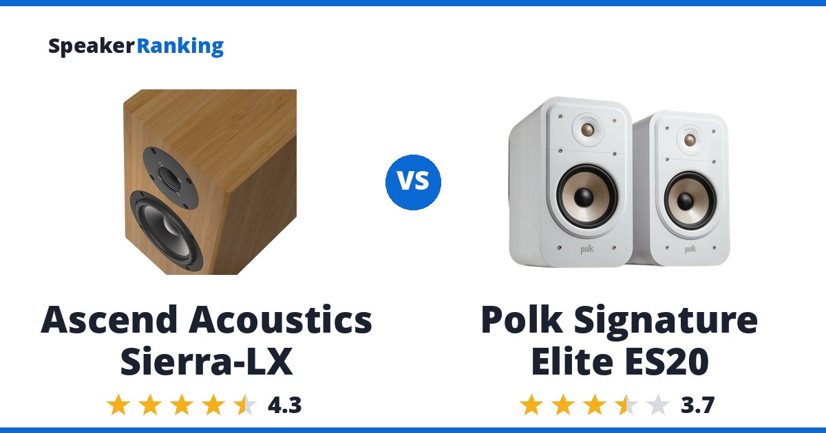 Ascend Acoustics Sierra-LX vs Polk Signature Elite ES20