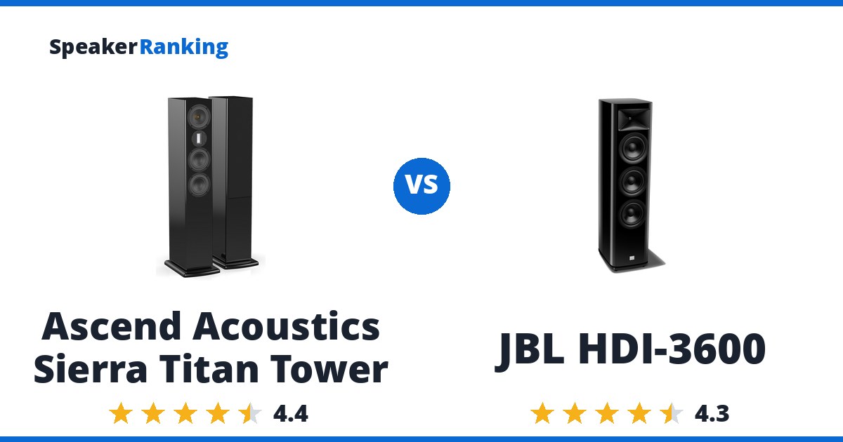 Ascend Acoustics Sierra Titan Tower vs JBL HDI-3600