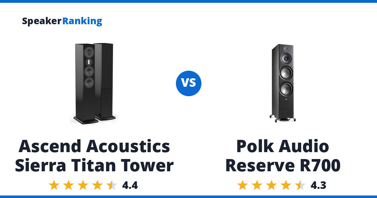 Ascend Acoustics Sierra Titan Tower vs Polk Audio Reserve R700