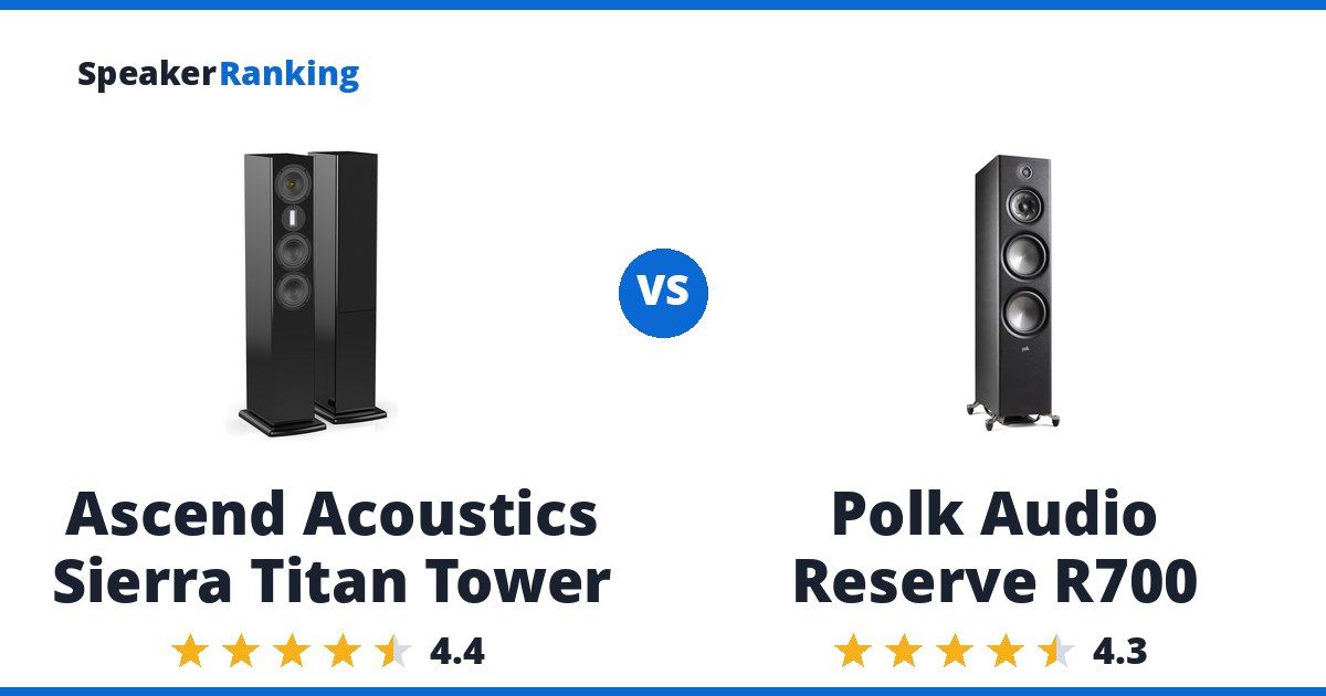 Ascend Acoustics Sierra Titan Tower vs Polk Audio Reserve R700