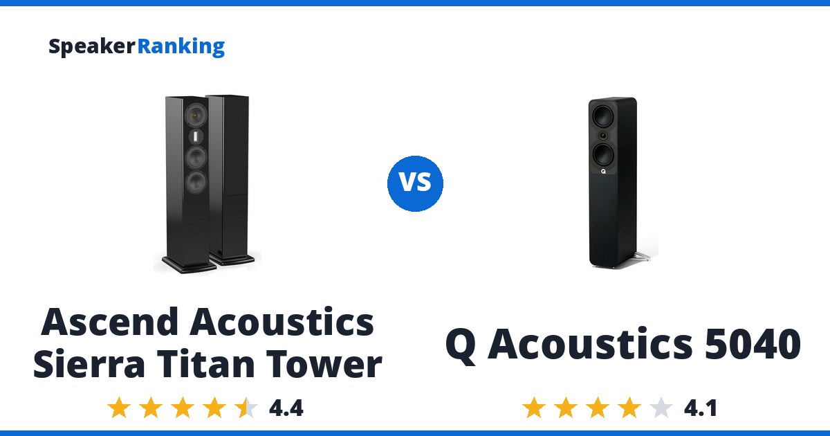 Ascend Acoustics Sierra Titan Tower vs Q Acoustics 5040