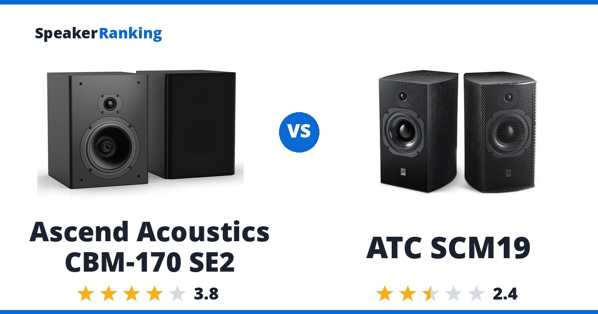 Ascend Acoustics CBM-170 SE2 vs ATC SCM19