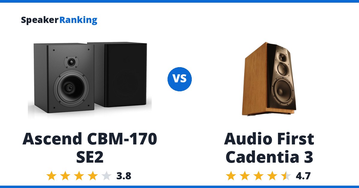 Ascend CBM-170 SE2 vs Audio First Cadentia 3