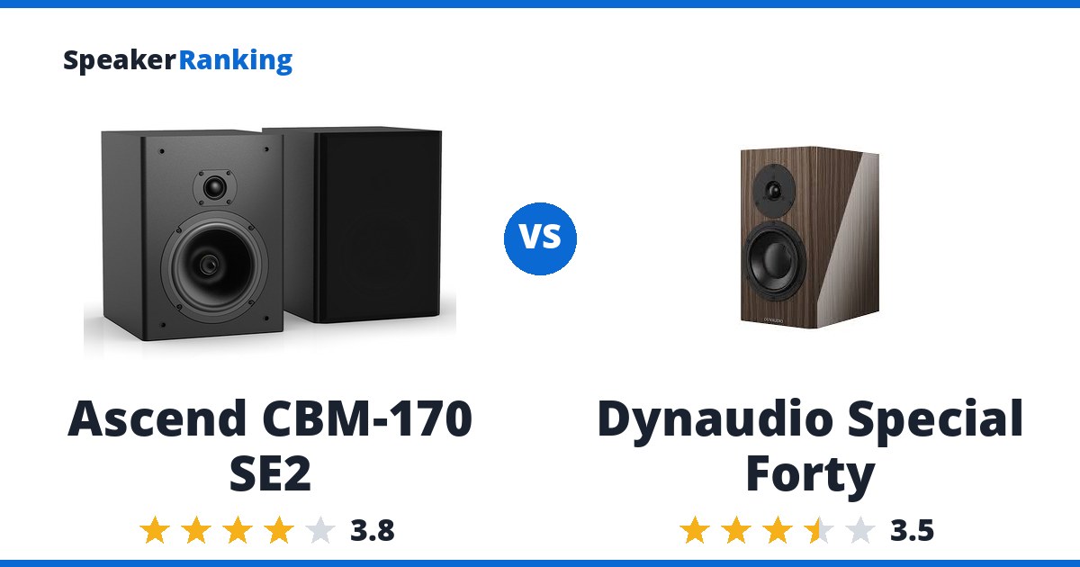 Ascend CBM-170 SE2 vs Dynaudio Special Forty