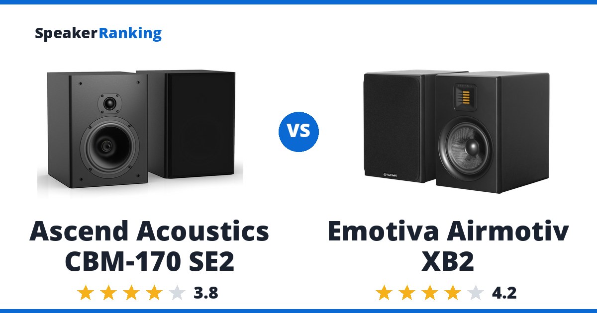 Ascend Acoustics CBM-170 SE2 vs Emotiva Airmotiv XB2