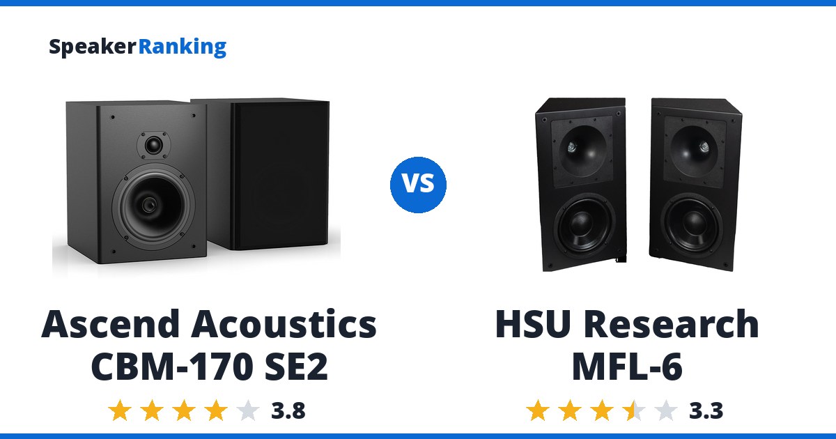 Ascend Acoustics CBM-170 SE2 vs HSU Research MFL-6