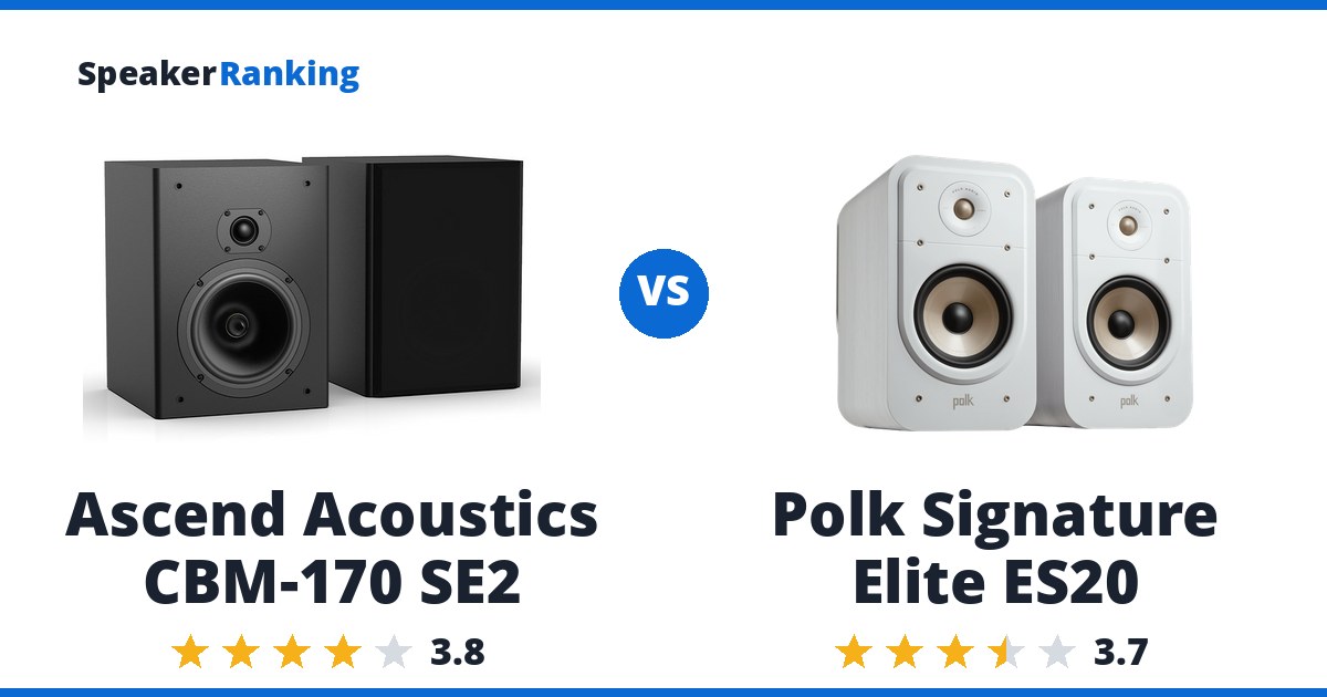Ascend Acoustics CBM-170 SE2 vs Polk Signature Elite ES20