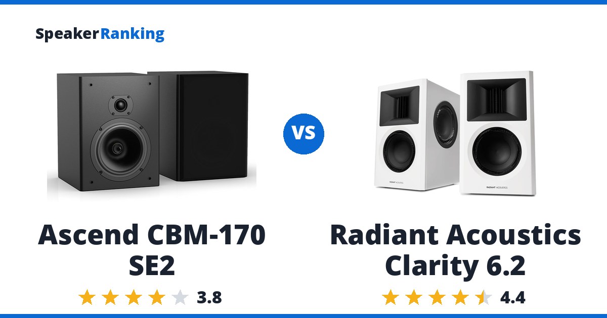 Ascend CBM-170 SE2 vs Radiant Acoustics Clarity 6.2