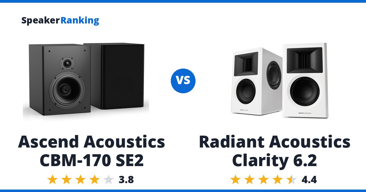 Ascend Acoustics CBM-170 SE2 vs Radiant Acoustics Clarity 6.2