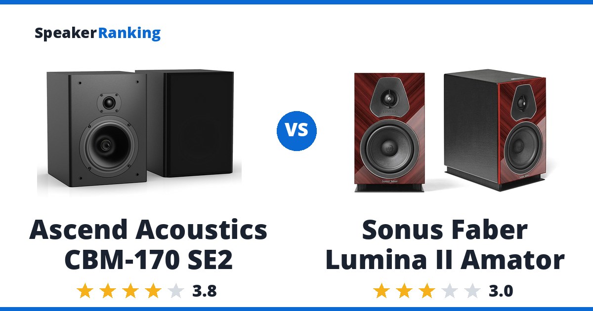 Ascend Acoustics CBM-170 SE2 vs Sonus Faber Lumina II Amator