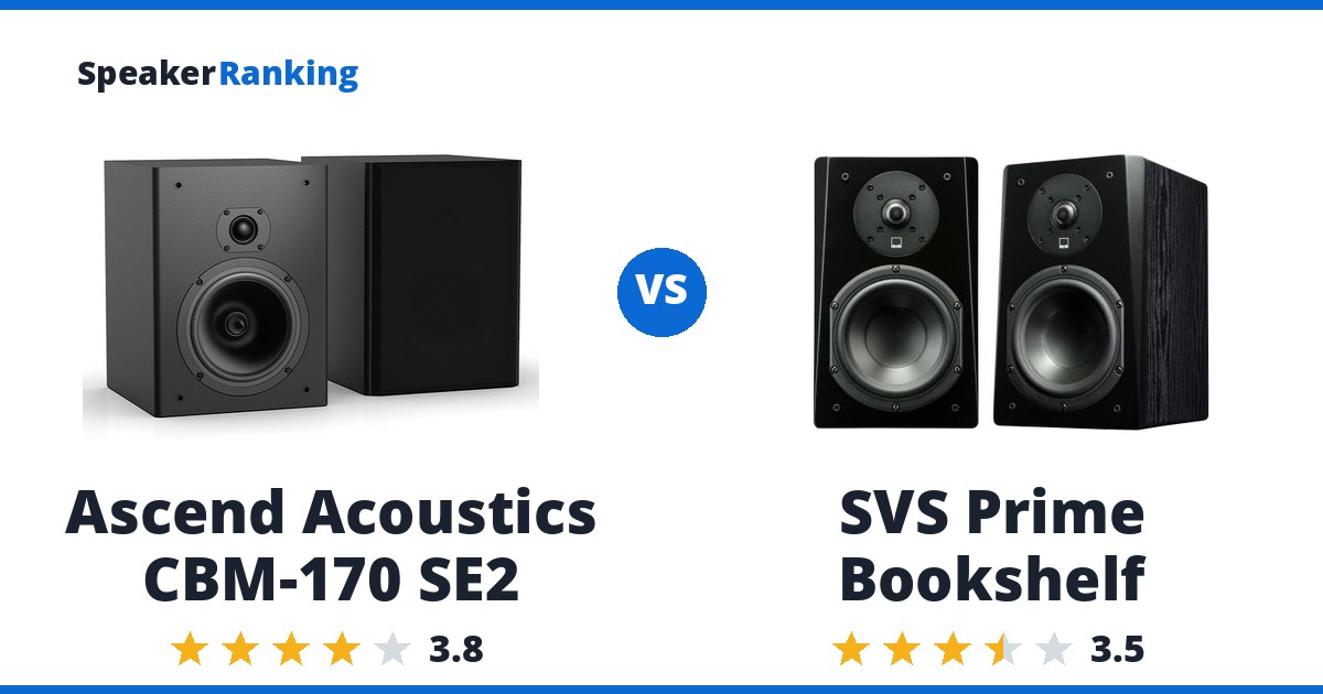 Ascend CBM-170 SE2 vs SVS Prime Bookshelf