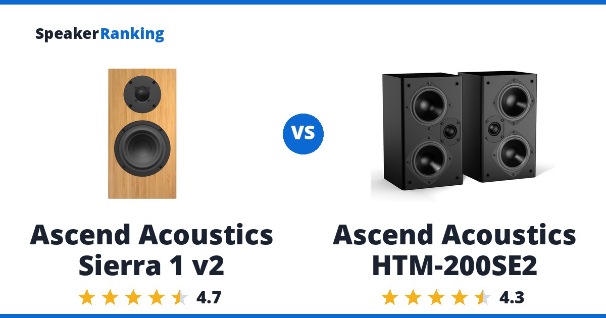 Ascend Acoustics Sierra 1 v2 vs Ascend Acoustics HTM-200SE2