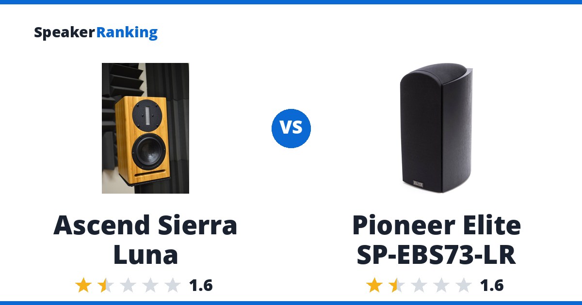 Ascend Sierra Luna vs Pioneer Elite SP-EBS73-LR