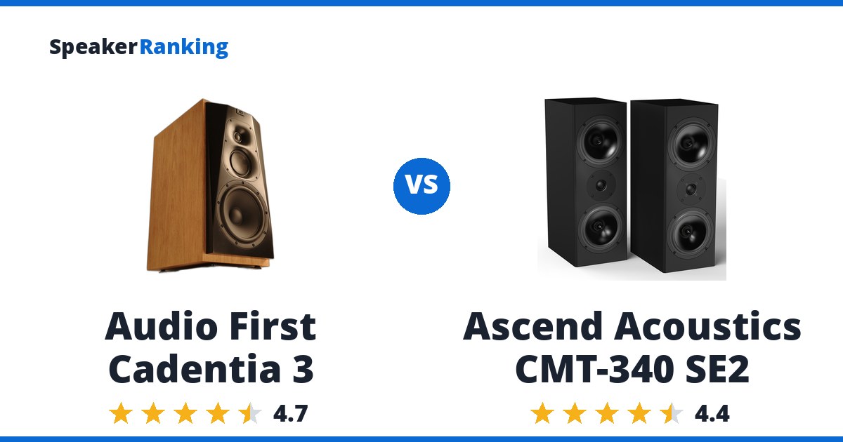 Audio First Cadentia 3 vs Ascend Acoustics CMT-340 SE2