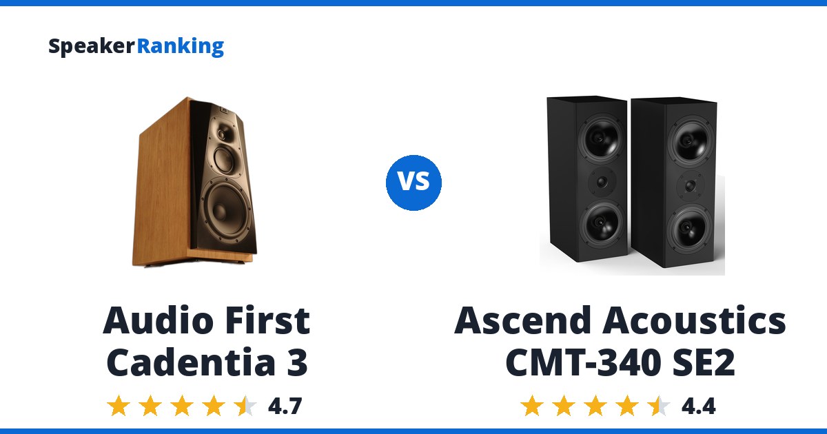 Audio First Cadentia 3 vs Ascend Acoustics CMT-340 SE2