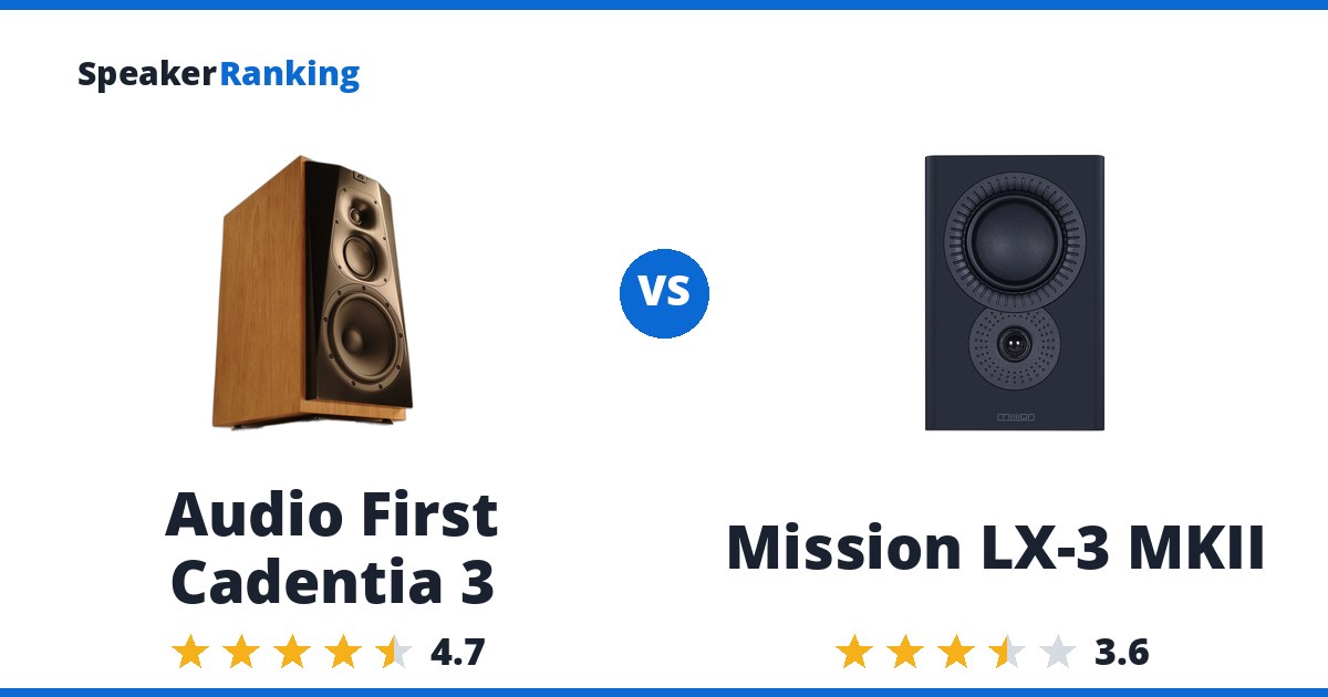 Audio First Cadentia 3 vs Mission LX-3 MKII