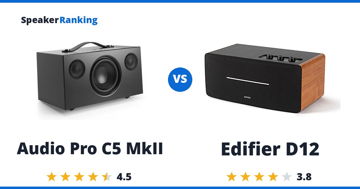 Audio Pro C5 MkII vs Edifier D12