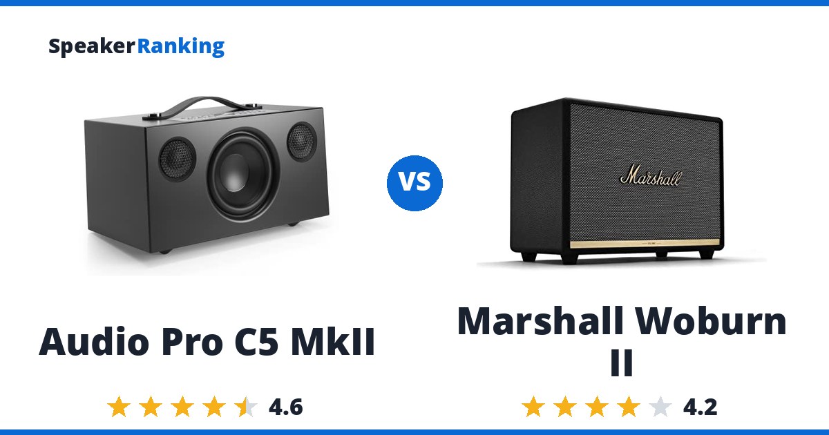 Audio Pro C5 MkII vs Marshall Woburn II