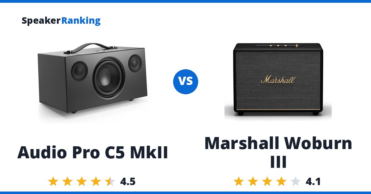 Audio Pro C5 MkII vs Marshall Woburn III