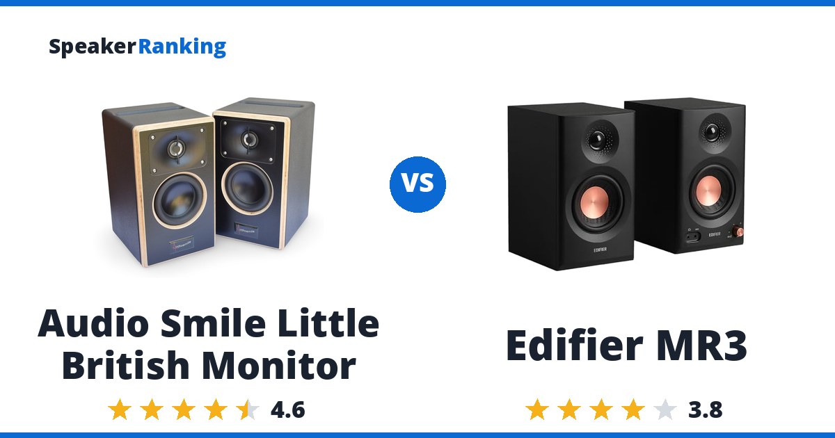 Audio Smile Little British Monitor vs Edifier MR3