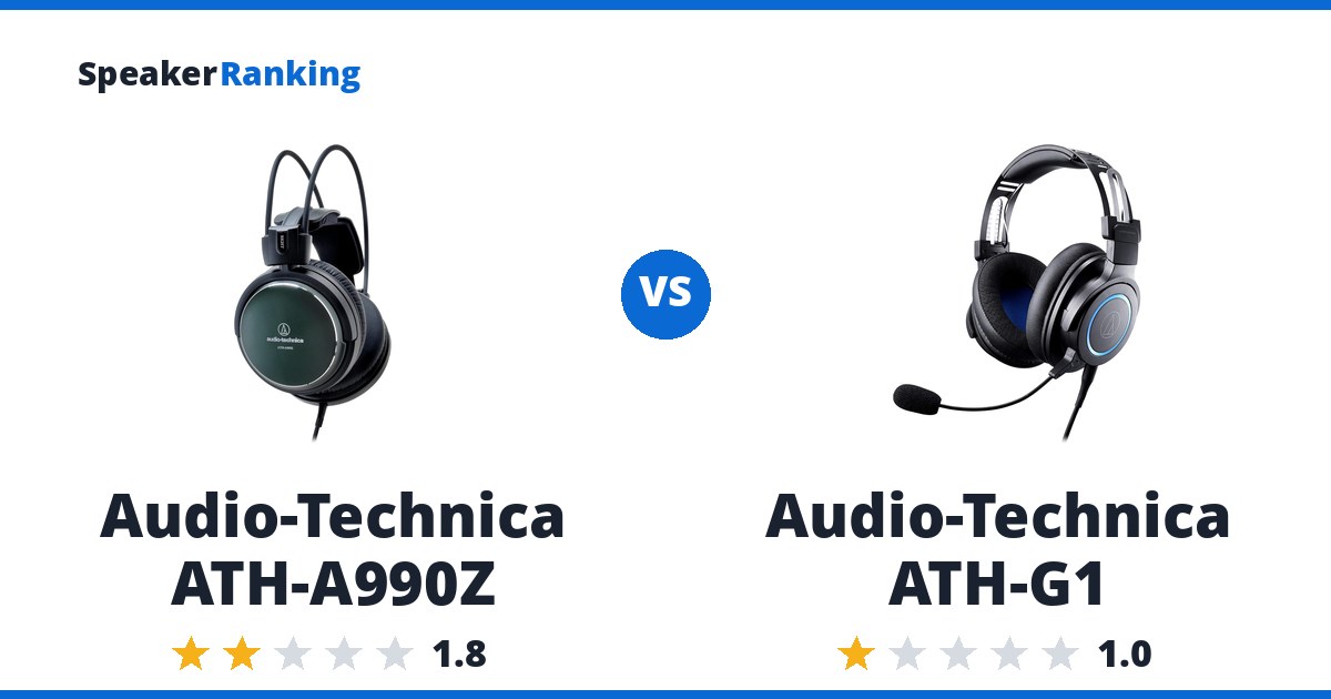 Audio-Technica ATH-A990Z vs Audio-Technica ATH-G1