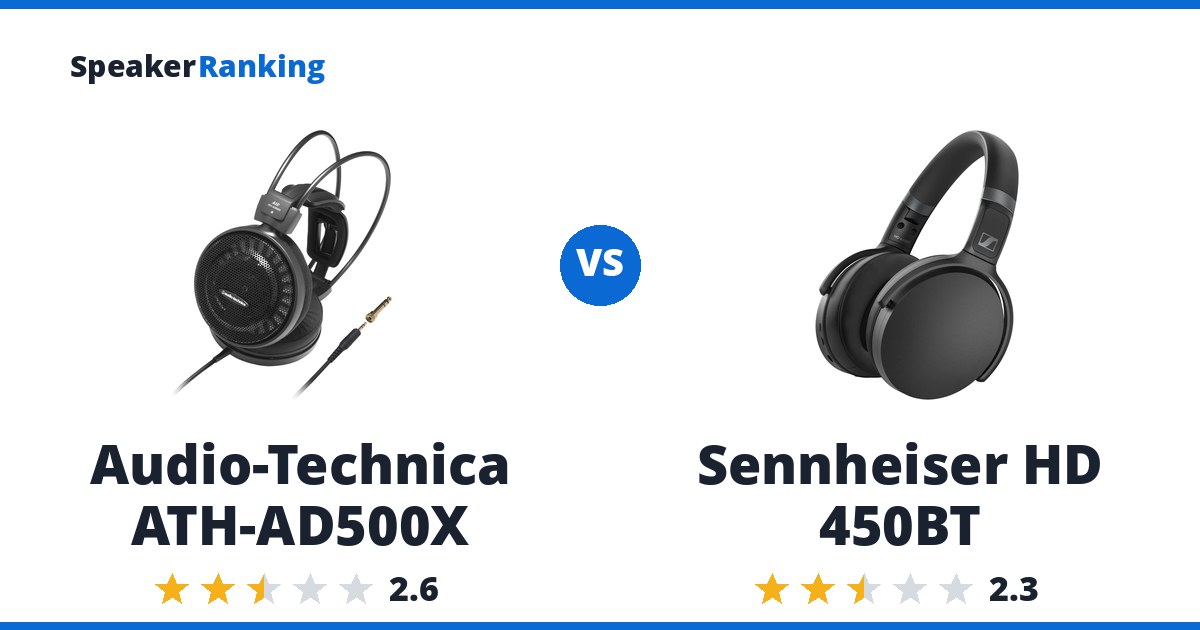 Audio-Technica ATH-AD500X vs Sennheiser HD 450BT