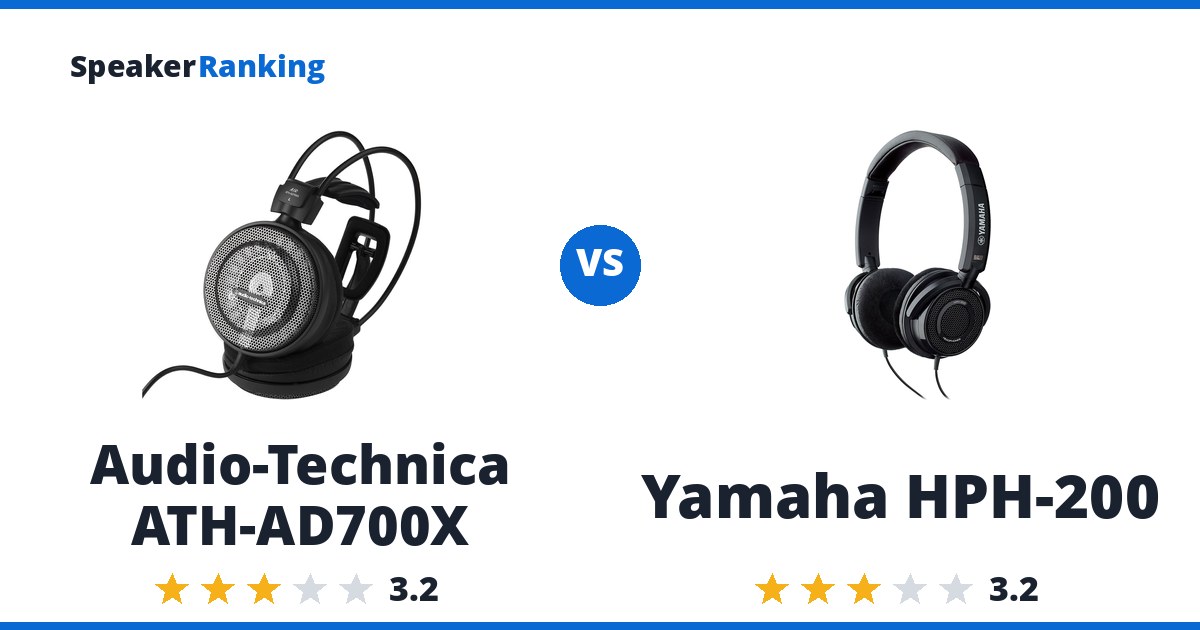 Audio-Technica ATH-AD700X vs Yamaha HPH-200