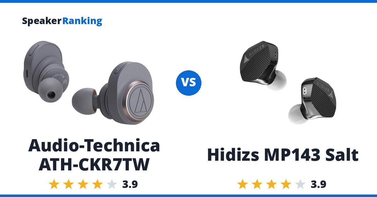 Audio-Technica ATH-CKR7TW vs Hidizs MP143 Salt