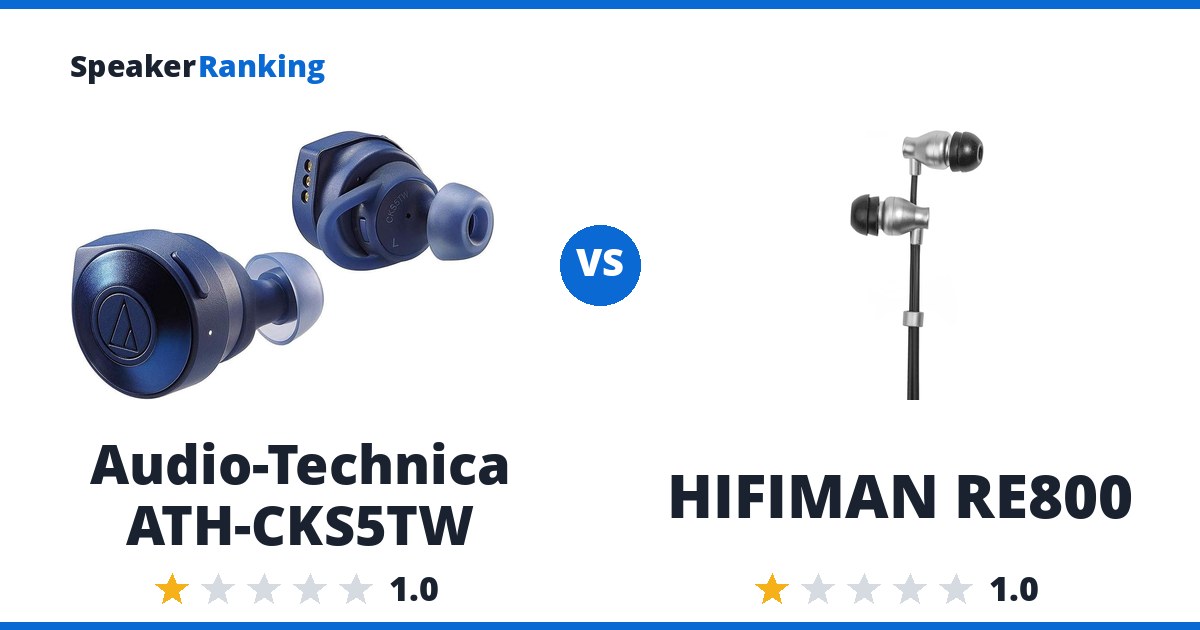 Audio-Technica ATH-CKS5TW vs HIFIMAN RE800