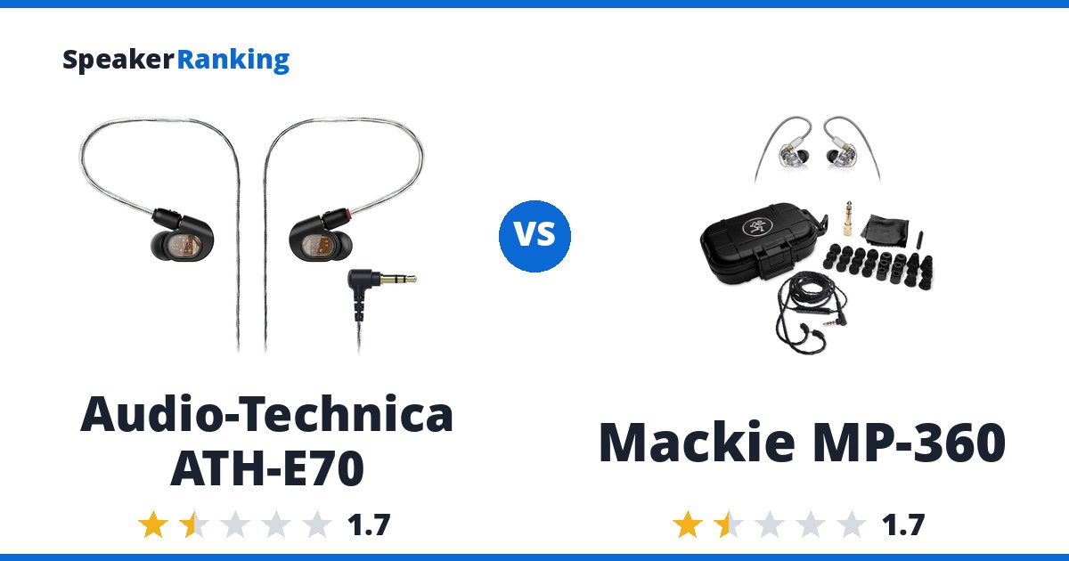 Audio-Technica ATH-E70 vs Mackie MP-360