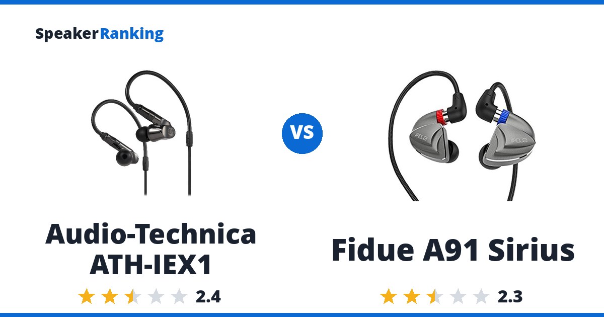 Audio-Technica ATH-IEX1 vs Fidue A91 Sirius