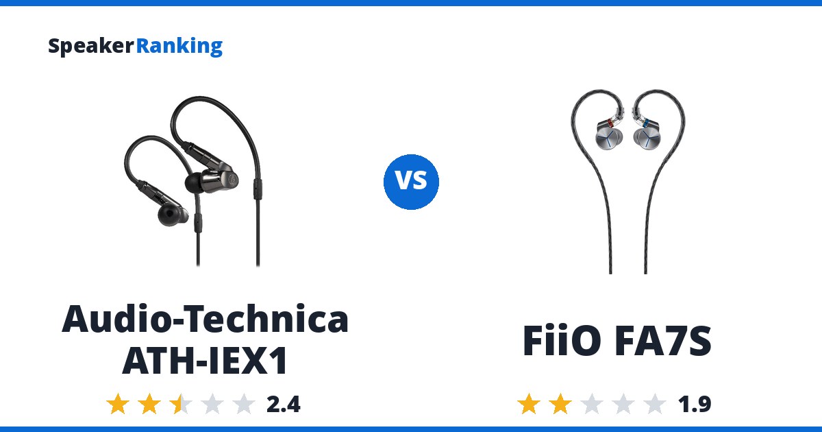 Audio-Technica ATH-IEX1 vs FiiO FA7S