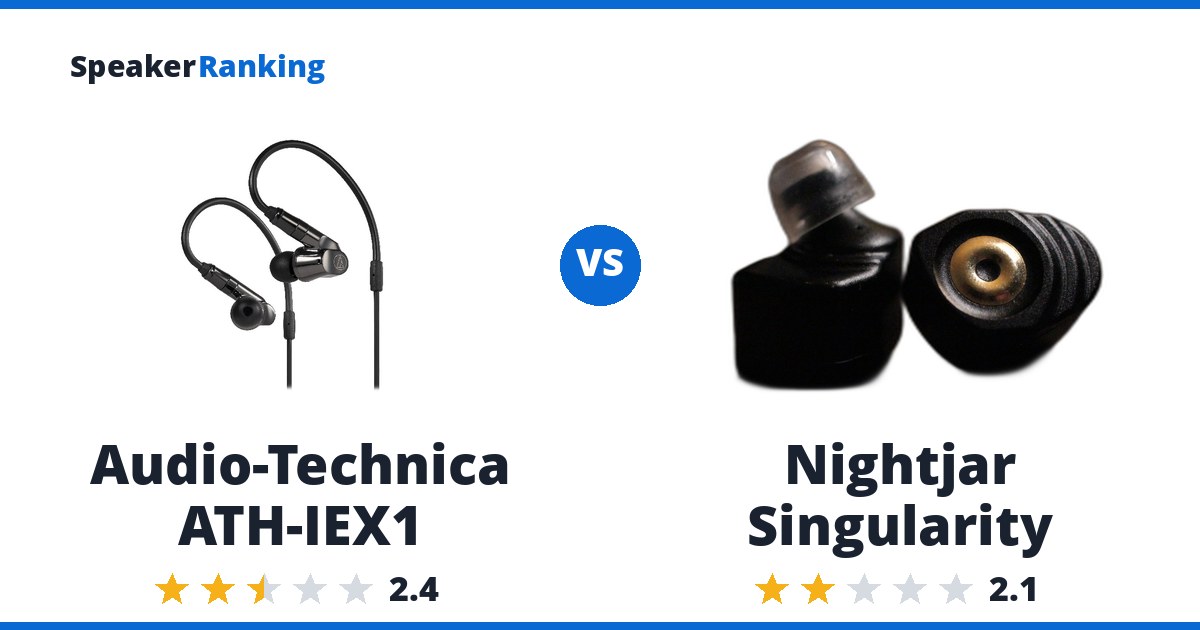 Audio-Technica ATH-IEX1 vs Nightjar Singularity