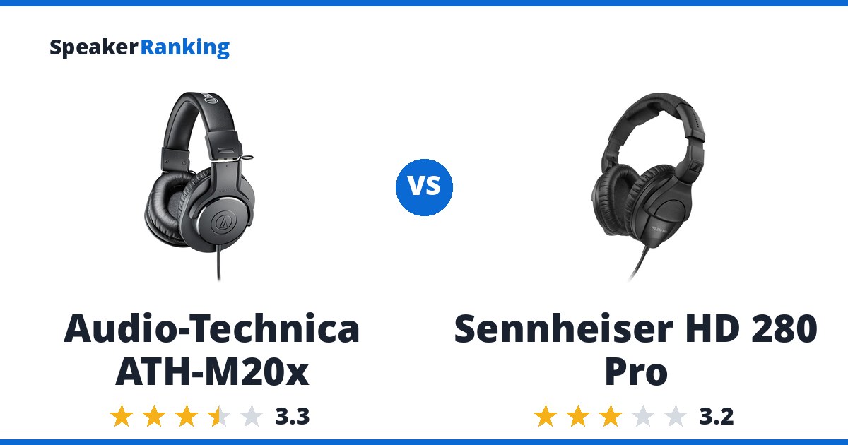 Audio-Technica ATH-M20x vs Sennheiser HD 280 Pro