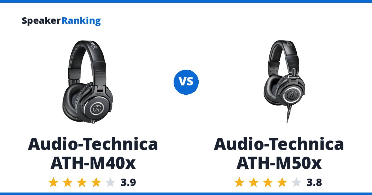 Audio-Technica ATH-M40x vs Audio-Technica ATH-M50x