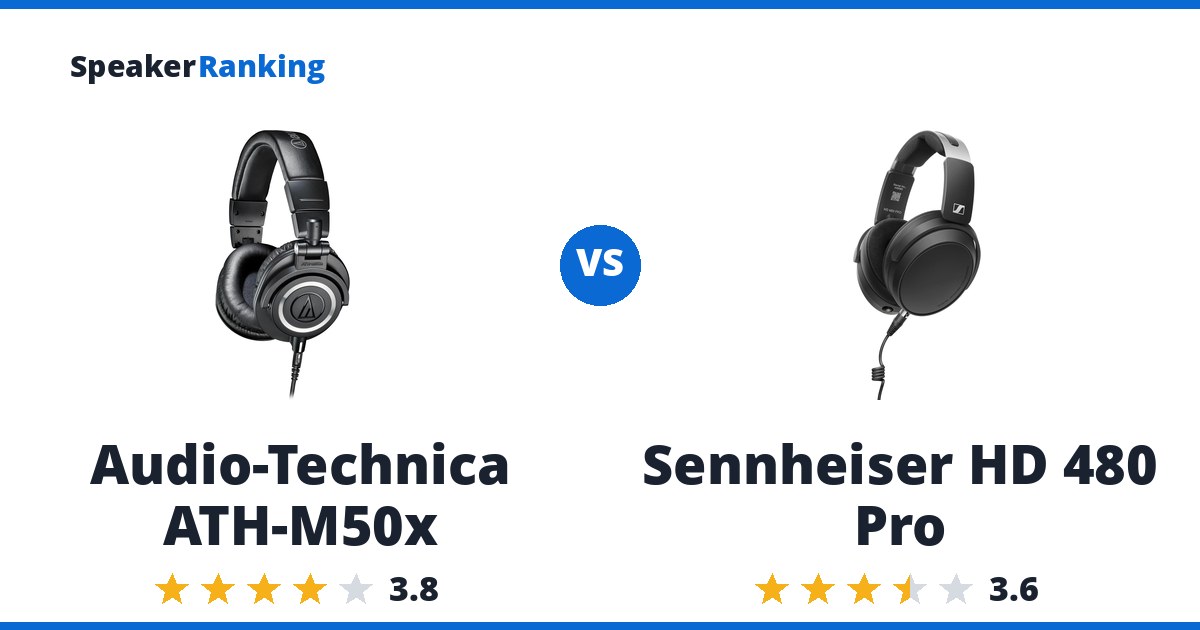 Audio-Technica ATH-M50x vs Sennheiser HD 480 Pro