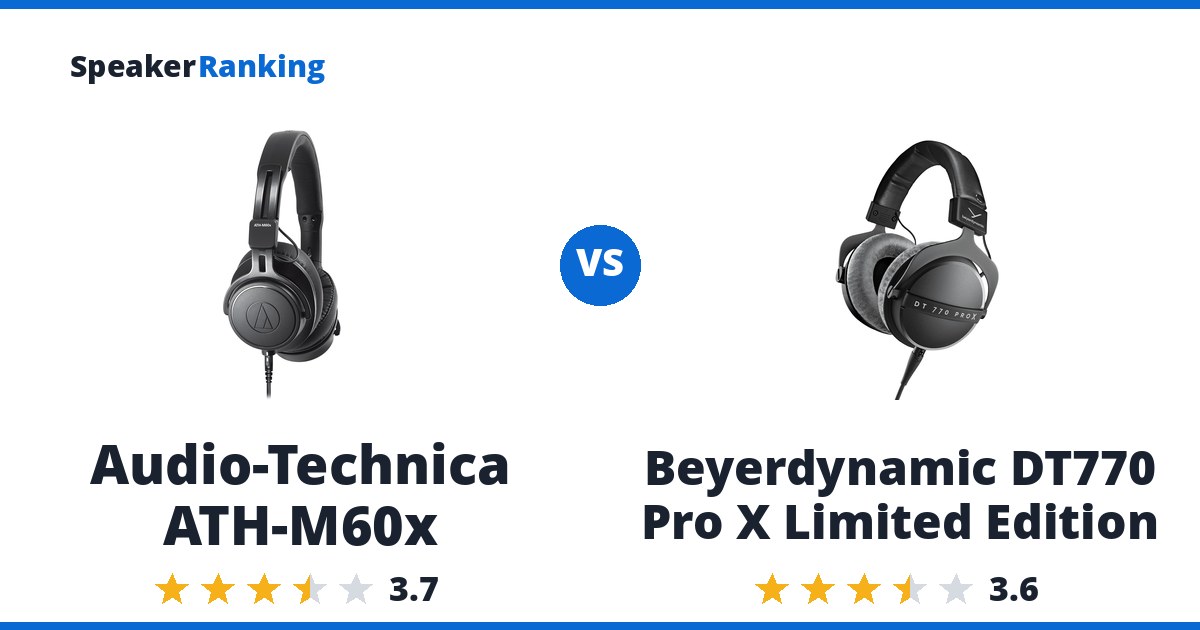 Audio-Technica ATH-M60x vs Beyerdynamic DT770 Pro X Limited Edition
