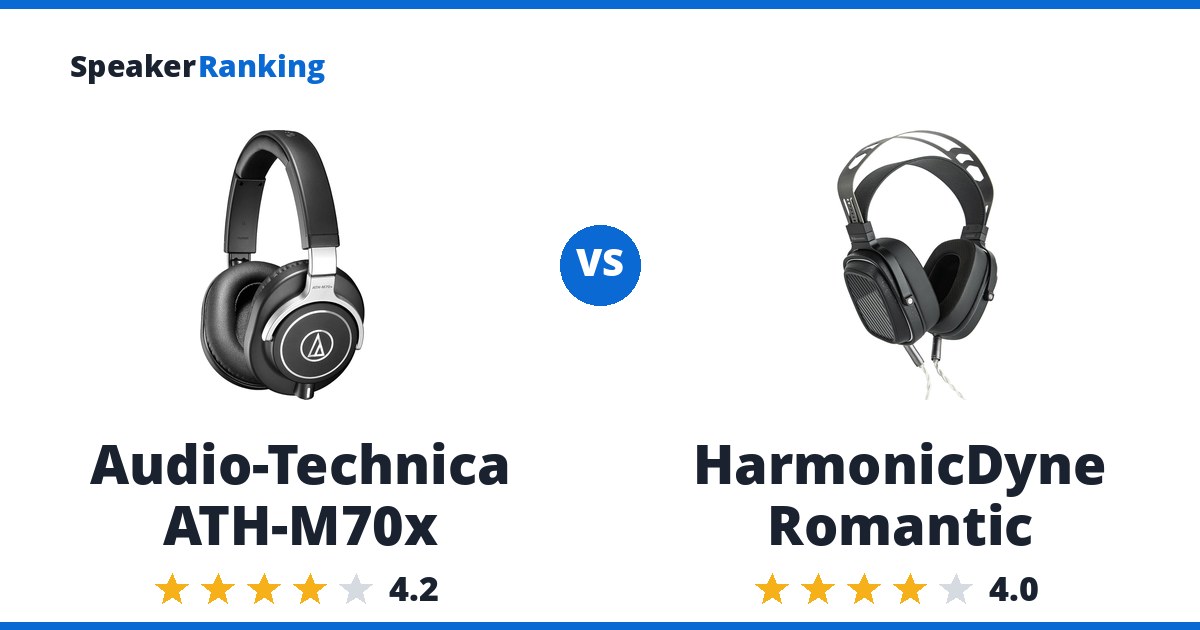 Audio-Technica ATH-M70x vs HarmonicDyne Romantic