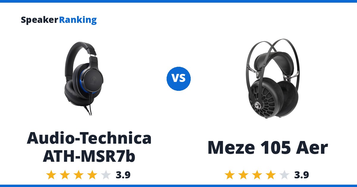 Audio-Technica ATH-MSR7b vs Meze 105 Aer