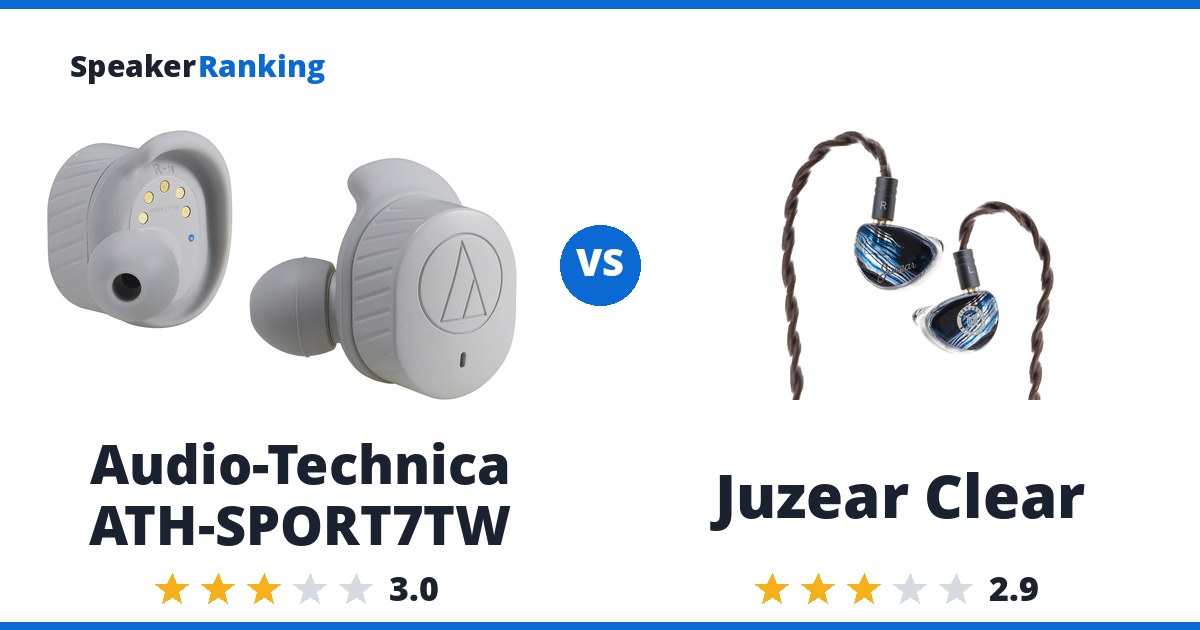 Audio-Technica ATH-SPORT7TW vs Juzear Clear