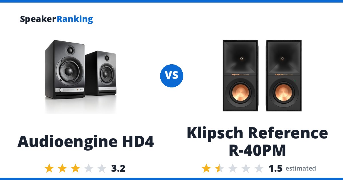 Audioengine HD4 vs Klipsch Reference R-40PM