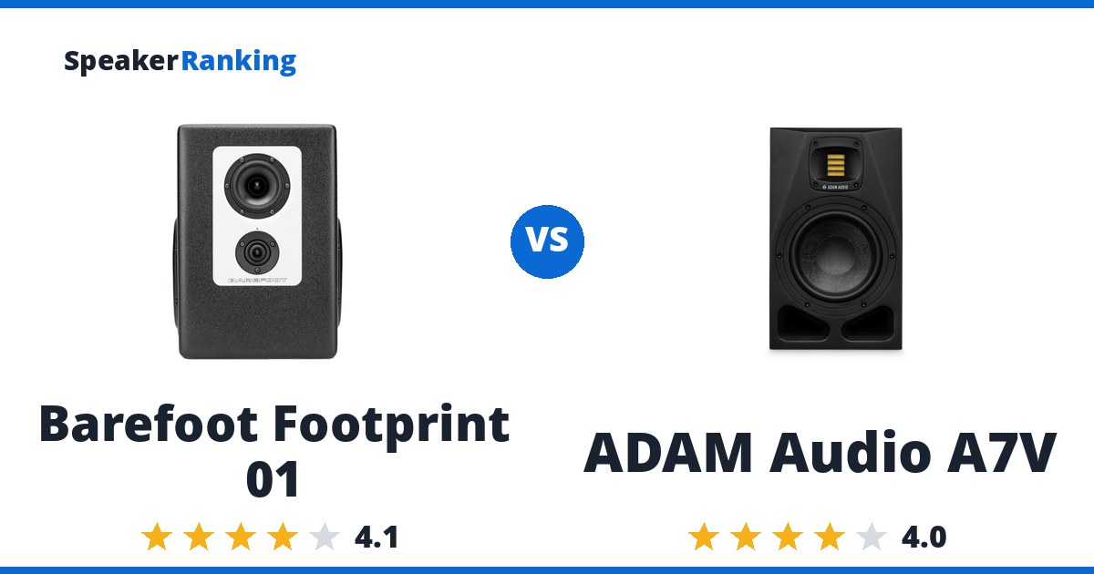 Barefoot Footprint 01 vs ADAM Audio A7V