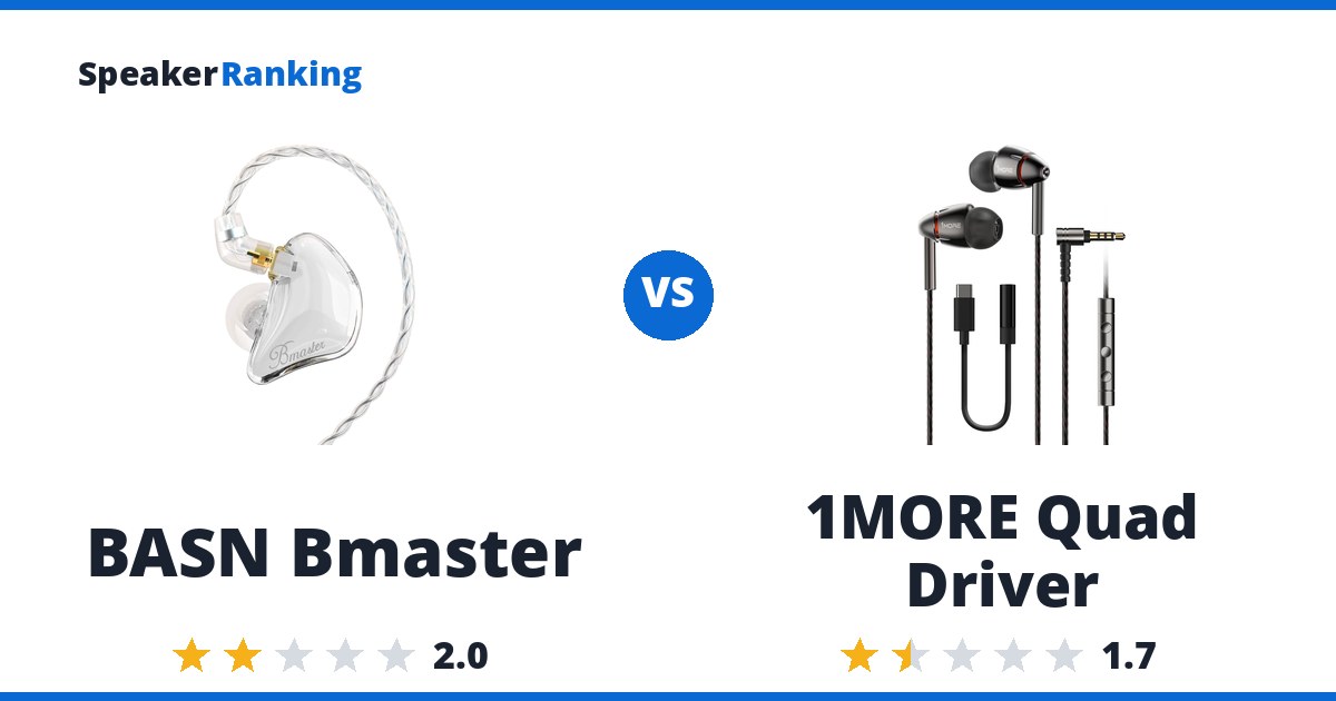 BASN Bmaster vs 1MORE Quad Driver