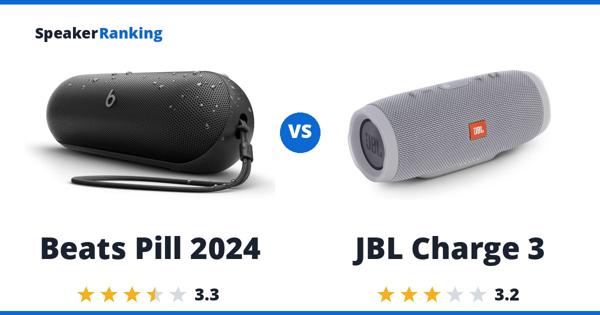 Beats Pill 2024 vs JBL Charge 3